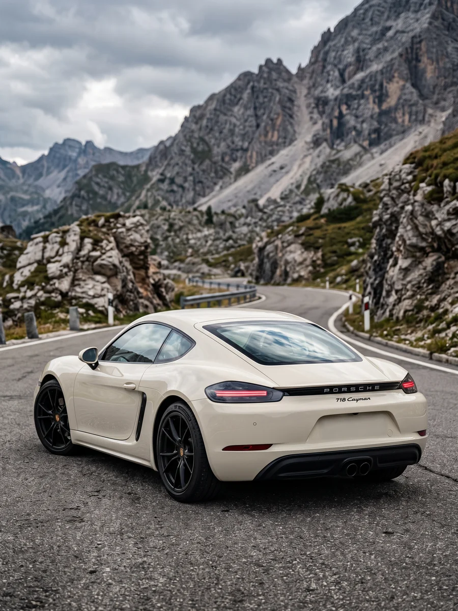 718 Cayman rear view
