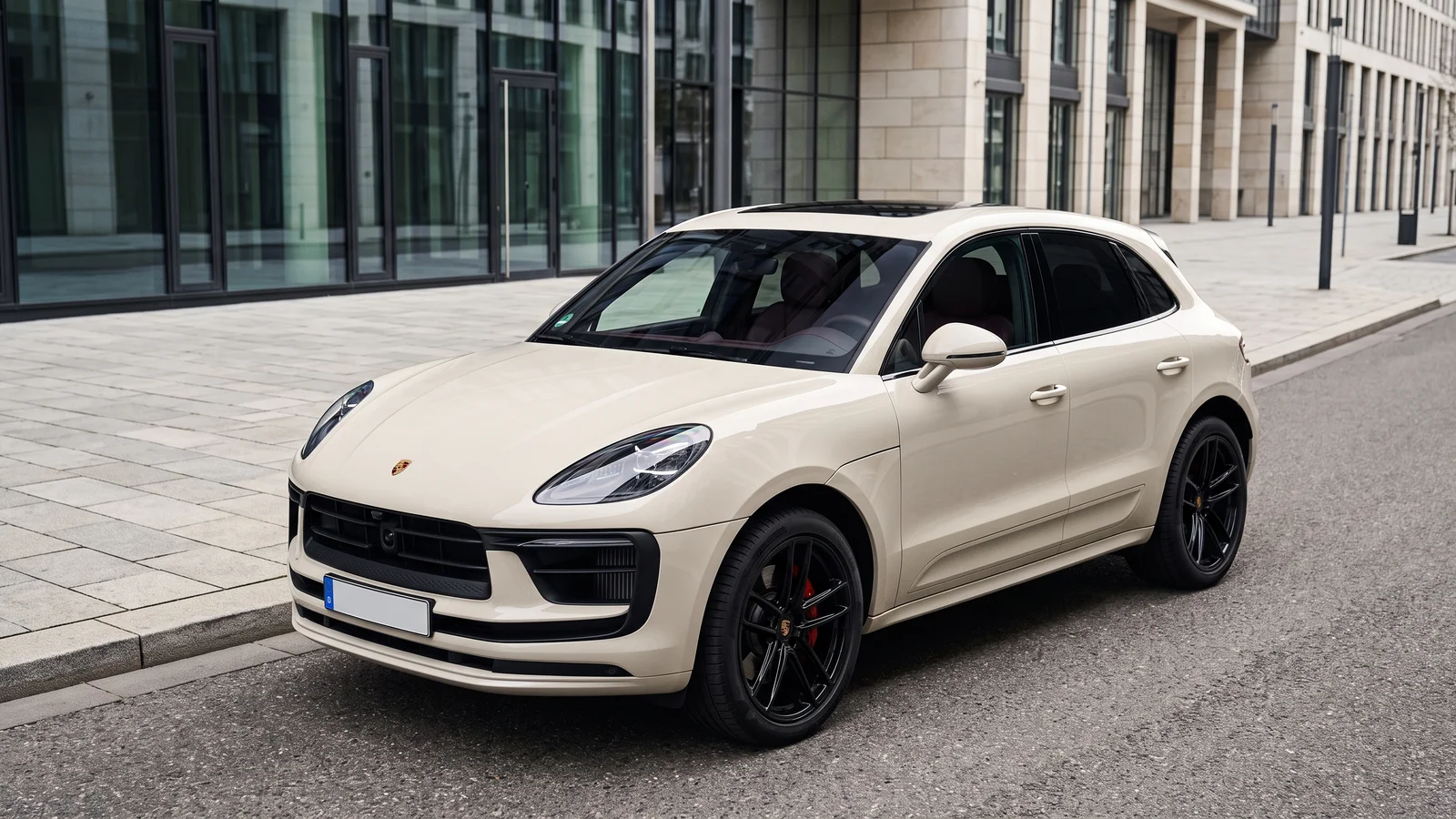 Macan on a city street