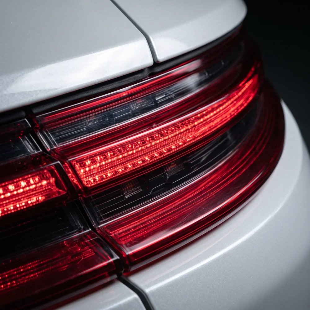 Close-up of the Panamera rear light bar